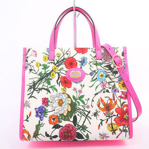 Gucci Flora Flower Shoulder Bag Interlocking G